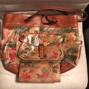 Patricia Nash Handbag W/ Matching Wallet